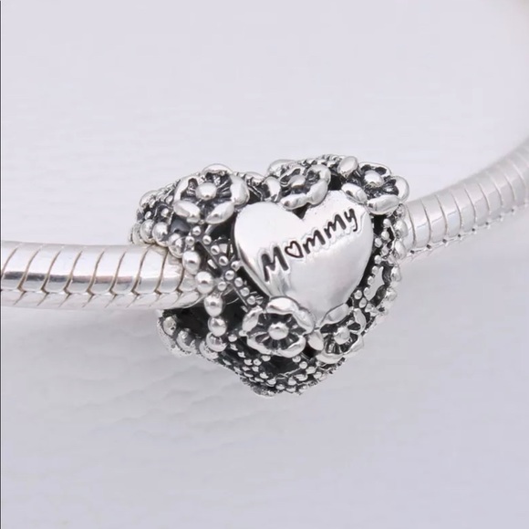 ❤️Pandora open work mommy flower heart charm - Picture 3 of 7
